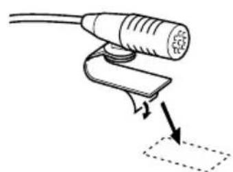 KENWOOD DNX8032BT - Installation du microphone - 2