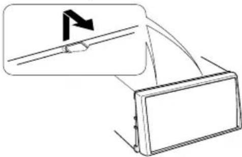 KENWOOD DNX8032BT - Pour enlever le cadre en caoutchouc dur (écusson) - 3