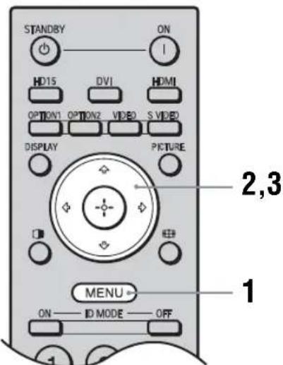 SONY GXDL52H1 - Panorama dei menu - 1