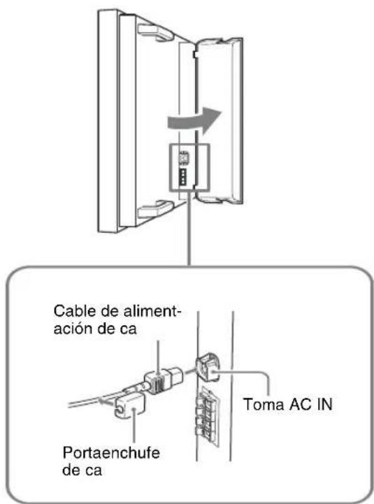 SONY GXDL52H1 - Conexión del cable de alimentación de ca - 1