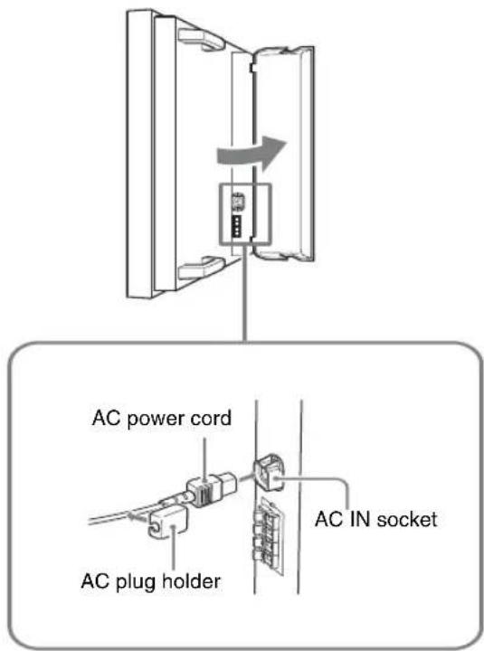 SONY GXDL52H1 - Connecting the AC Power Cord - 1