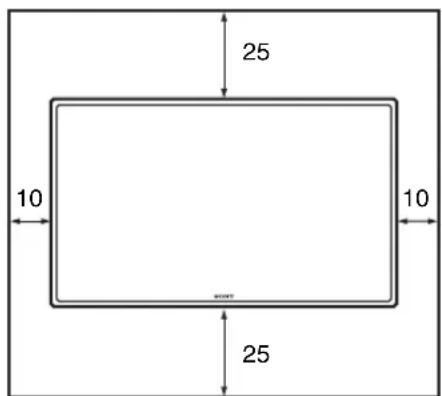 SONY GXDL52H1 - Installazione del monitor in posizione orizzontale - 1