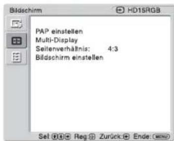 SONY GXDL52H1 - Bei einem PC als Eingangsquelle - 1