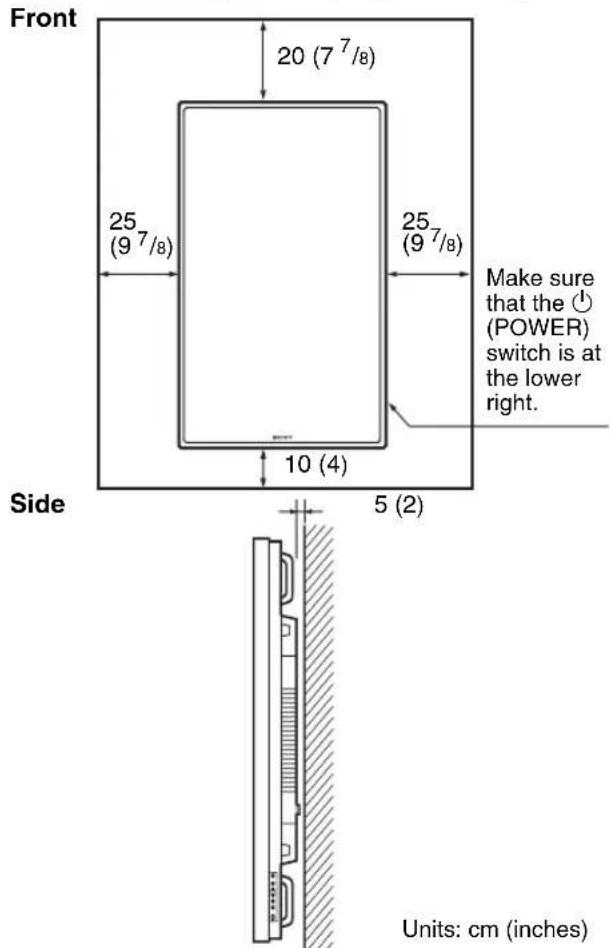 SONY GXDL52H1 - Provide an ample amount of space around the display - 2