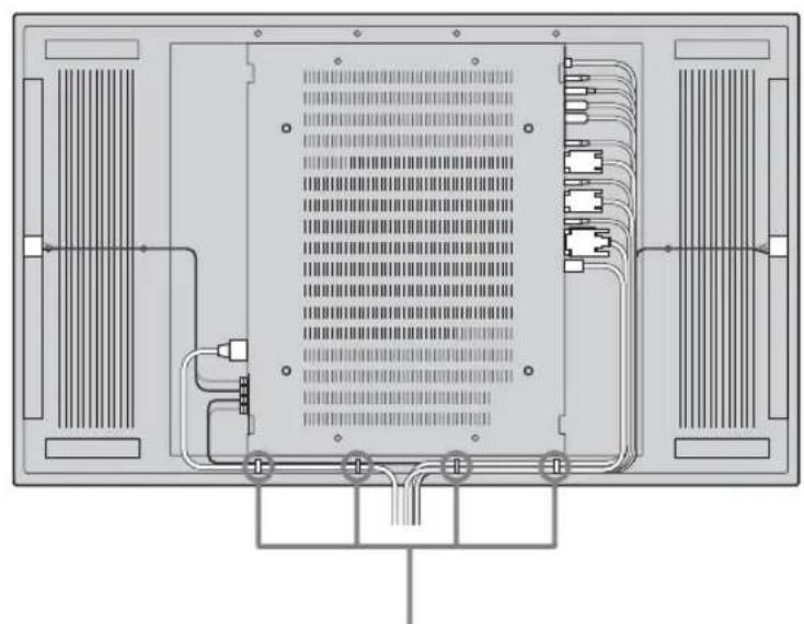 SONY GXDL52H1 - Uso dei fermacavi - 1