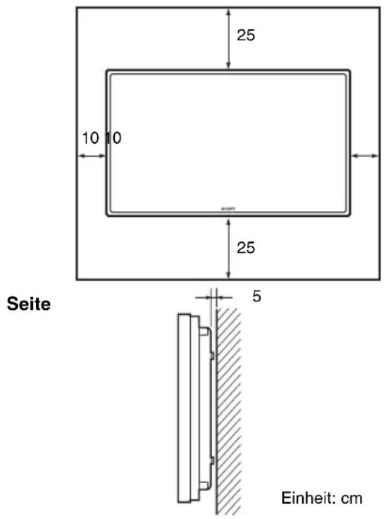SONY GXDL52H1 - Wenn Sie den Monitor horizontal installieren - 1