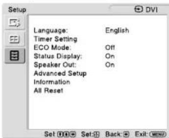 SONY GXDL52H1 - Setup - 1