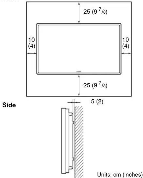 SONY GXDL52H1 - Provide an ample amount of space around the display - 1