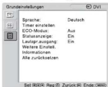 SONY GXDL52H1 - Grundeinstellungen - 1