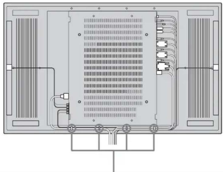 SONY GXDL52H1 - Uso de los portacables - 1