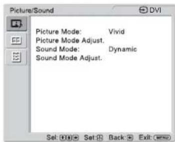 SONY GXDL52H1 - Picture/Sound - 1