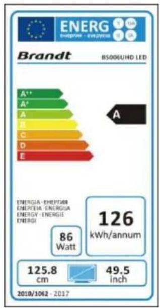 BRANDT B5006UHD - Ajuste de hotel - 1