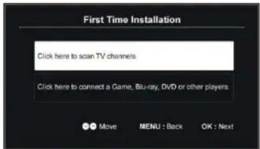 BRANDT B5006UHD - Quando introduzir "Clique... pesquisar canais de TV": - 2