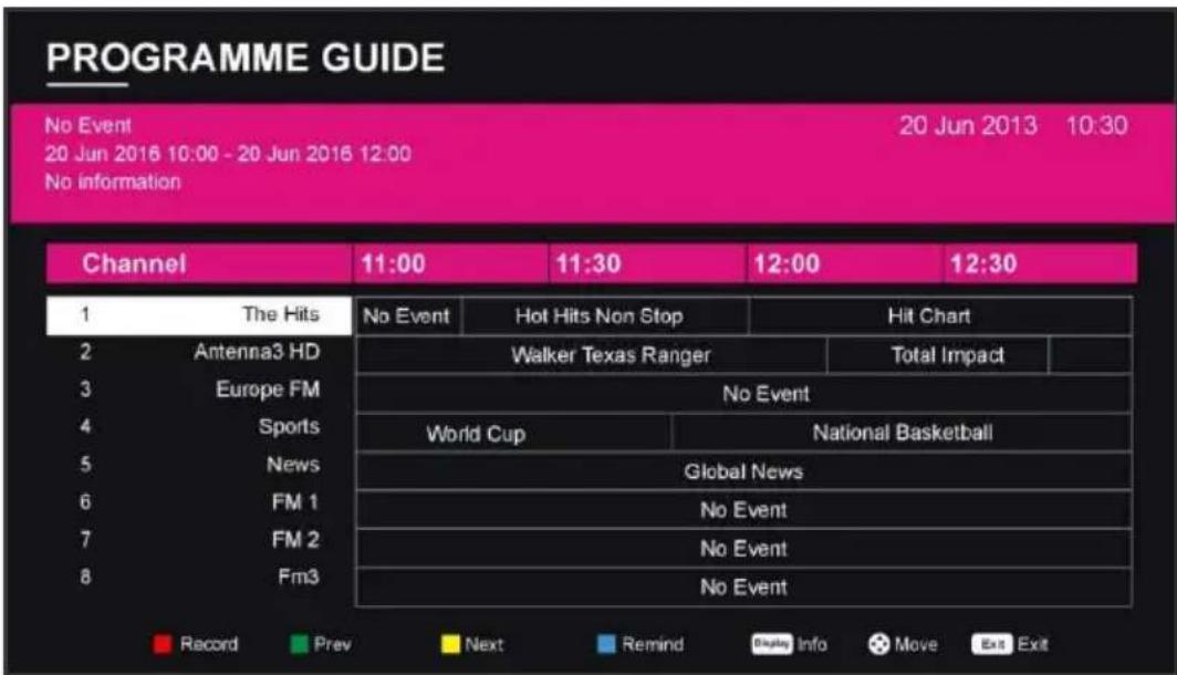 BRANDT B5006UHD - Electronic Program Guide (EPG) - 1