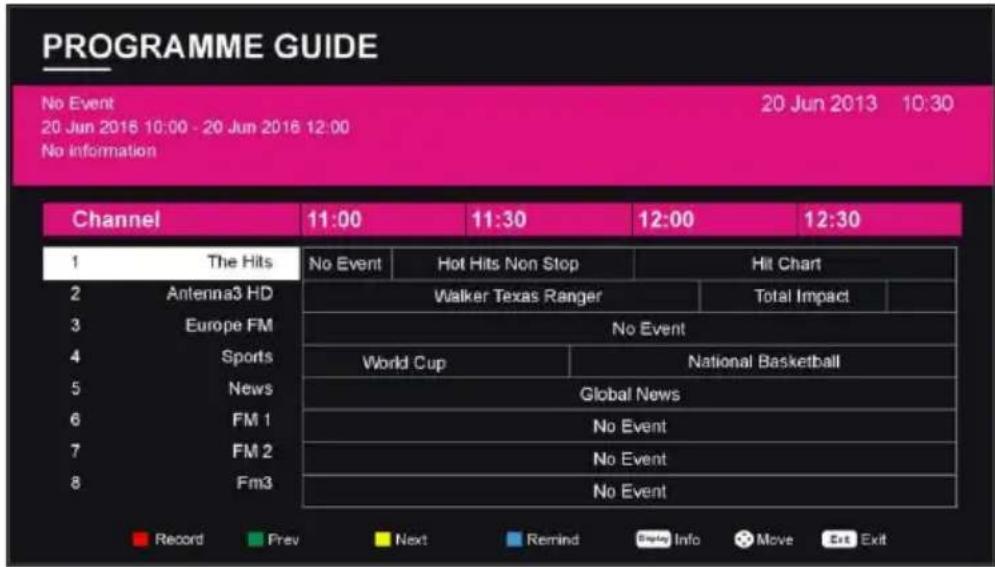 BRANDT B5006UHD - Guía electrónica de programas (EPG) - 1