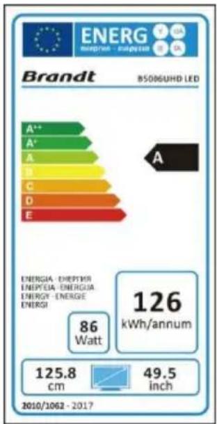 BRANDT B5006UHD - Mode hôtel - 1