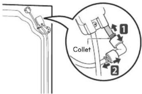 SIGNATURE UPFXC2466S - Removing the Left Refrigerator Door - 1