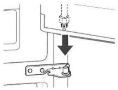SIGNATURE UPFXC2466S - Montaje de la puerta derecha del refrigerador - 1