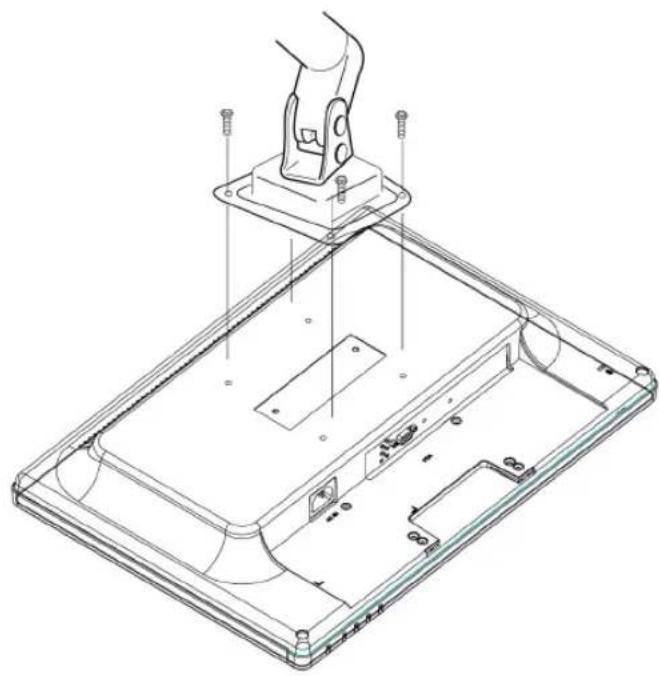 AOC 919SW - Attaching The Optional Wall Mount Arm (not supplied) - 1