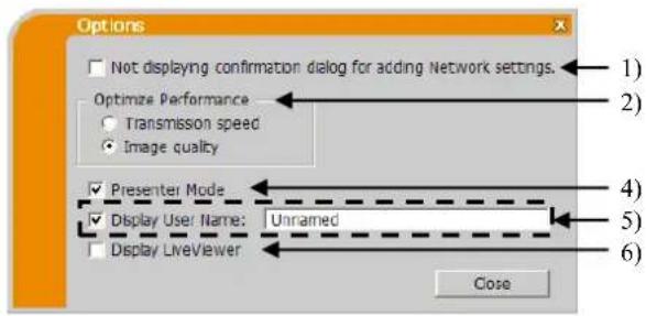 Christie LWU501 - Menu option - 1