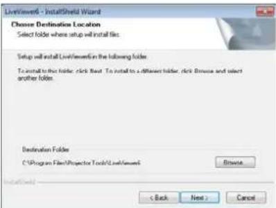 Christie LWU501 - Instalar o "LiveViewer" - 2
