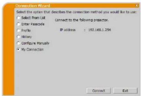 Christie LWU501 - Selecting My Connection - 1