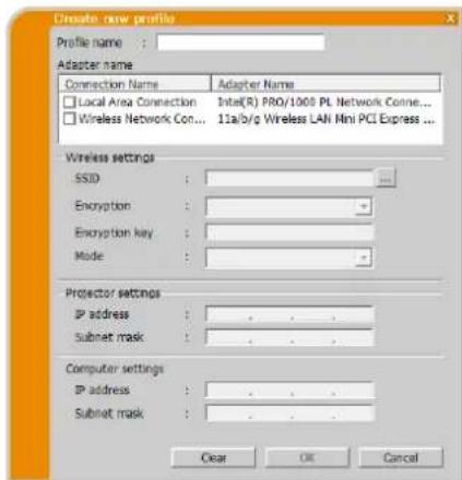 Christie LWU501 - Profildaten speichern - 2