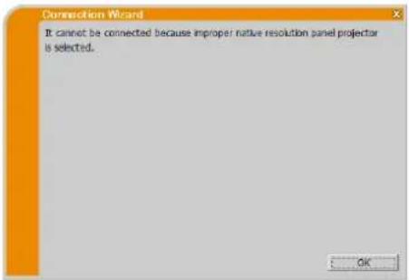 Christie LWU501 - Mensagem 8: Incorrect IP Address. - 9
