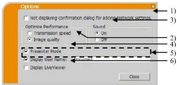 Christie LWU501 - Menu opcji - 2