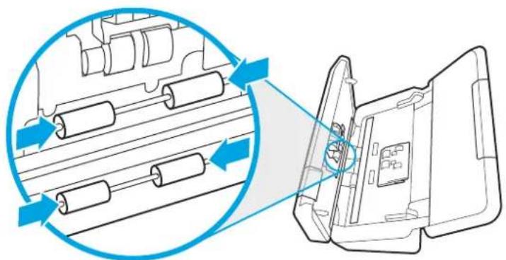 HP Scanjet Enterprise Flow 7000 s3 - Nettoyage des rouleaux - 6