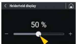Fiorenzato F71 EK XGi - Helderheid display - 1