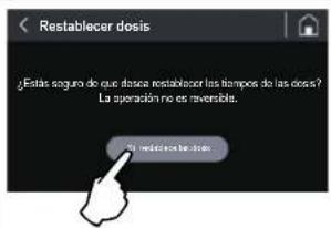 Fiorenzato F71 EK XGi - Restablecer pesos dosis - 1