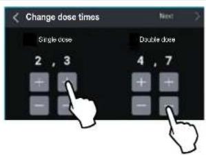 Fiorenzato F71 EK XGi - Change dose times - 1