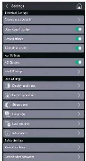 Fiorenzato F71 EK XGi - Safety Settings - 1