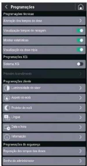 Fiorenzato F71 EK XGi - Programações de seguranca - 1