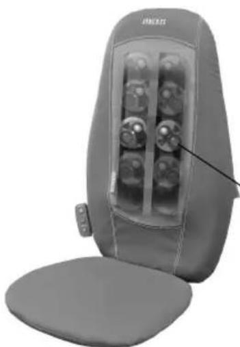 HOMEDICS BMSC1000HEU - Pulsante HEAT - 1
