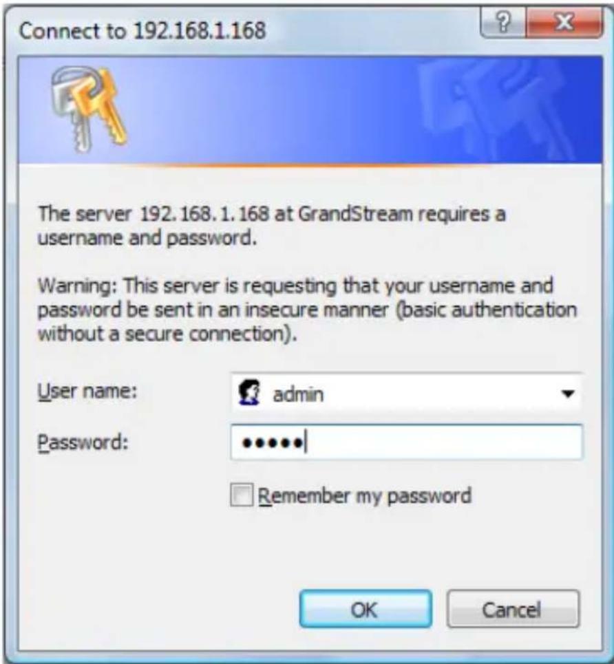 GRANDSTREAM GXV3601_LL - Configurez le GXV3601 en utilisant le navigateur Microsoft Internet Explorer - 2
