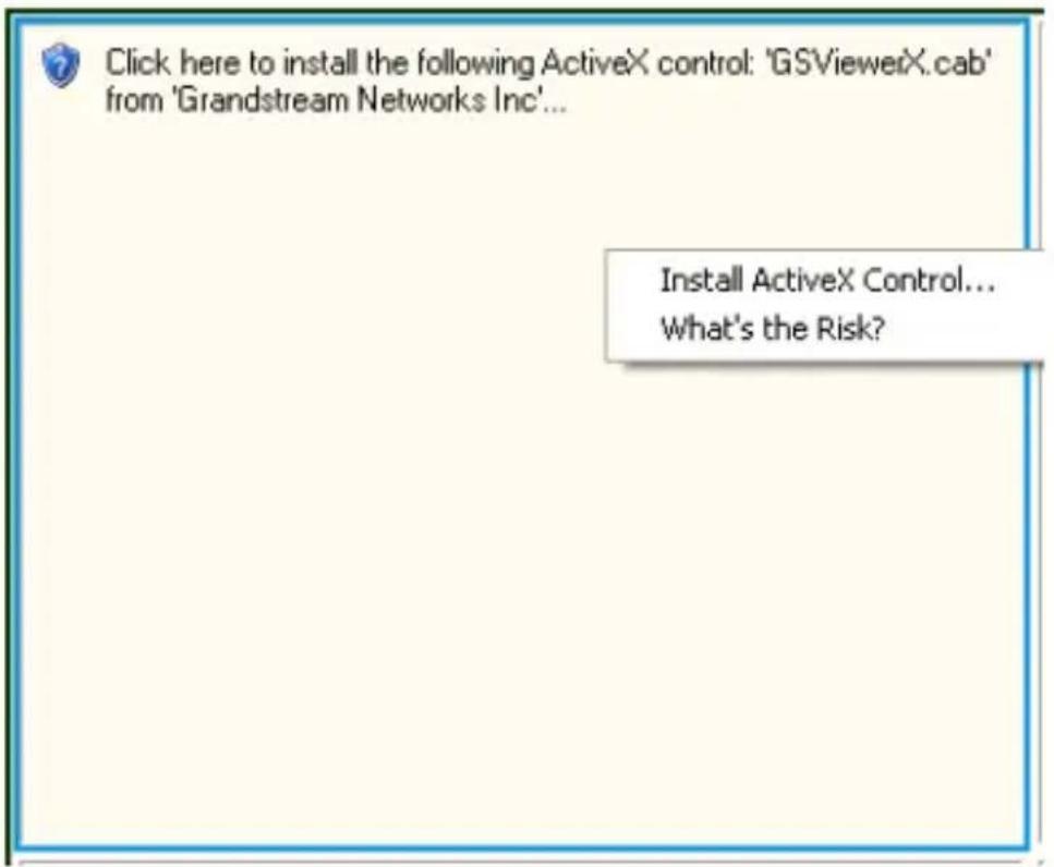 GRANDSTREAM GXV3601_LL - Configuring the GXV3601 using Microsoft Internet Explorer - 3