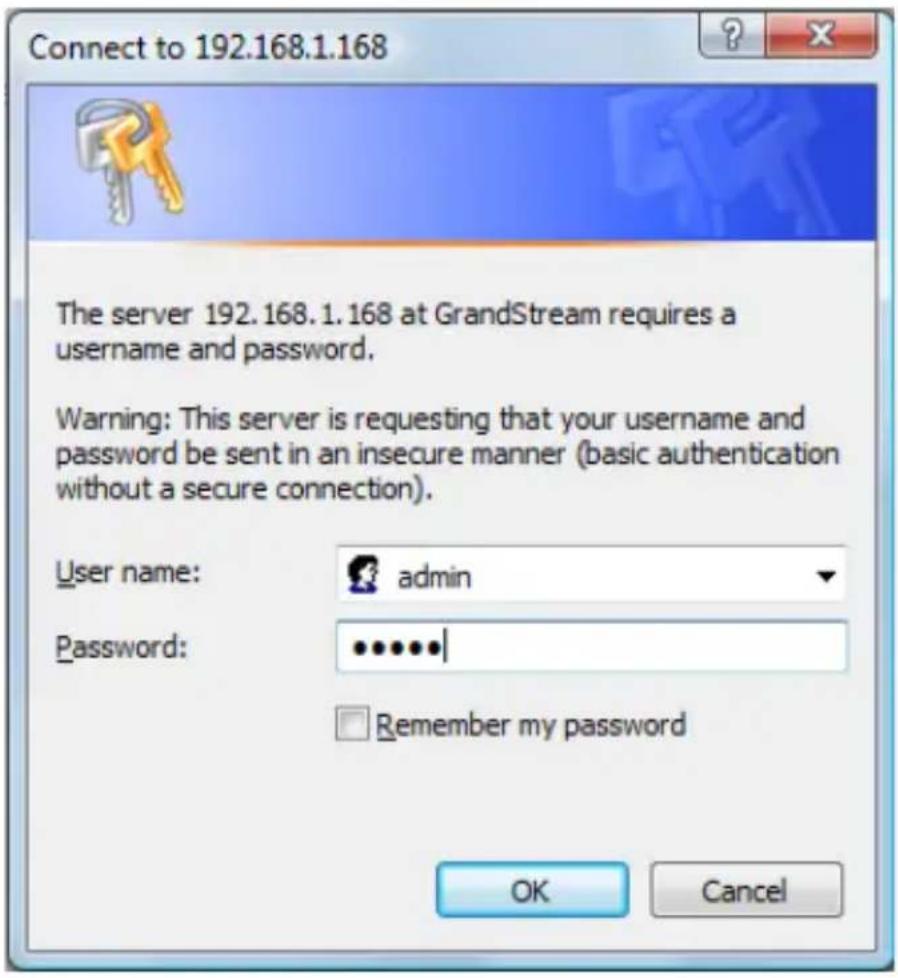 GRANDSTREAM GXV3601_LL - Configuring the GXV3601 using Microsoft Internet Explorer - 2