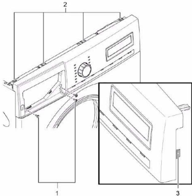 SIEMENS WM14VPH4GB - Demontarea panoului de mascara - 1