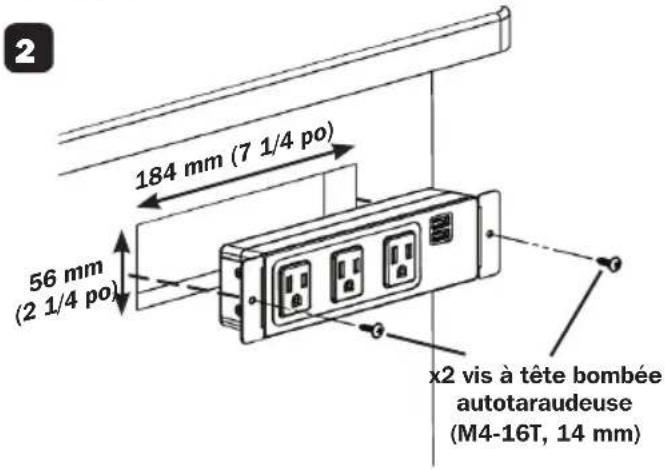Tripp Lite Protect It! TLP310USBS - Montage dans le bureau - 2