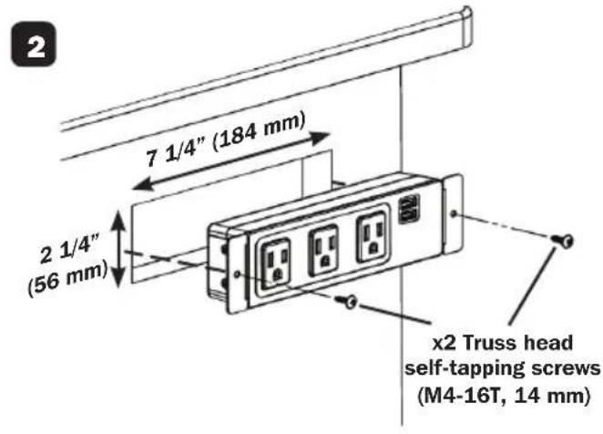 Tripp Lite Protect It! TLP310USBS - In-Desk Mounting - 4