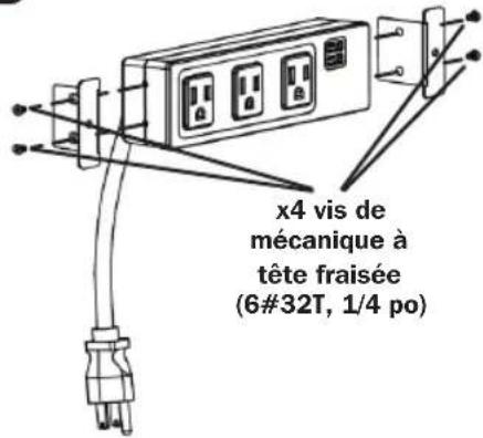 Tripp Lite Protect It! TLP310USBS - Montage dans le bureau - 1