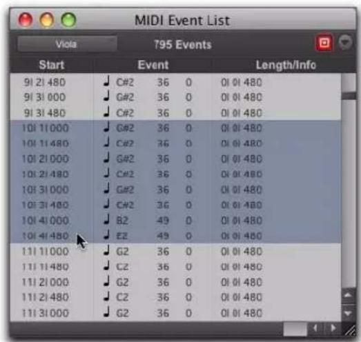 MIDI Event List Viola 795 Events Start Event Length/Info 91 21 480 C#2 36 0 01 01 480 91 31 000 G#2 36 0 01 01 480 91 31 480 C#2 36 0 01 01 480 101 11 000 G#2 36 0 01 01 480 101 11 480 C#2 36 0 01 01 480 101 21 000 G#2 36 0 01 01 480 101 21 480 C#2 36 0 01 01 480 101 31 000 G#2 36 0 01 01 480 101 31 480 C#2 36 0 01 01 480 101 41 000 B2 49 0 01 01 480 101 41 480 E2 49 0 01 01 480 111 11 000 G2 36 0 01 01 480 111 11 480 C2 36 0 01 01 480 111 21 000 G2 36 0 01 01 480 111 21 480 C2 36 0 01 01 480 111 31 000 G2 36 0 01 01 480