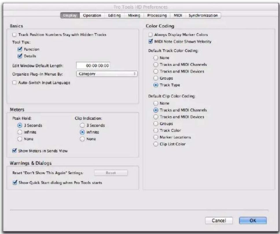 Avid Pro Tools 10.2 - Pour modifier les préférences de Pro Tools : - 1