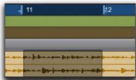 Avid Pro Tools 10.2 - Sélection du contenu des pistes - 1