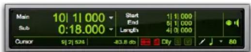 Main 10 | 11 000 Start 1 | 1 000 Sub 0:18.000 End 5 | 1 000 Length 4 | 3 000 Cursor 9 | 2 | 524 -83.6 db Dly 80