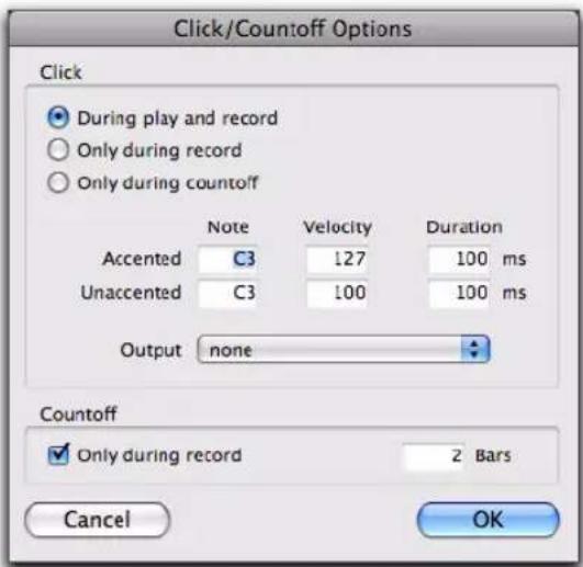 Avid Pro Tools 10.2 - Pour configurer les options du clic : - 1