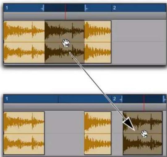 Avid Pro Tools 10.2 - Pour séparer une sélection avec l'outil de séparation : - 2
