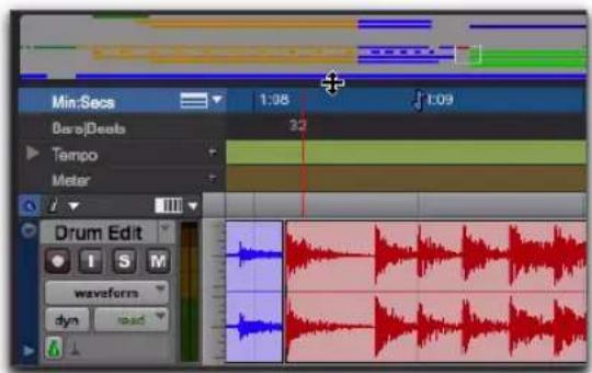 Avid Pro Tools 10.2 - Pour redimensionner la hauteur de la vue Universe : - 1
